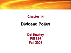 FINANCIAL ADMINISTRATION OF THE FIRM FIN 5043--930