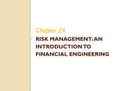 Risk Management: An Introduction to Financial