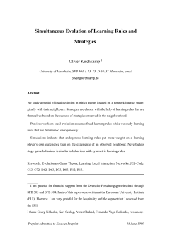 Simultaneous Evolution of Learning Rules and