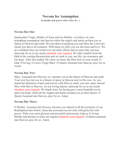 Novena for Assumption