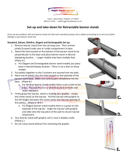 Set-up and take-down for Retractable banner stands