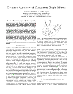 Dynamic Acyclicity of Concurrent Graph Objects