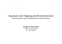 Quantum Coin Flipping and Bit Commitment