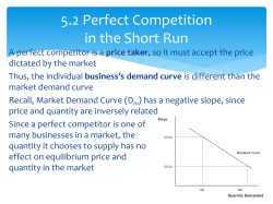 Perfect Competition in the Short Run.PPT