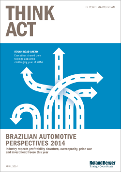 Brazilian Automotive Perspectives 2014