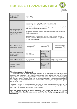 Rope (play and use) Risk Assessment