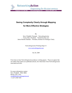 Seeing Complexity Clearly through Mapping