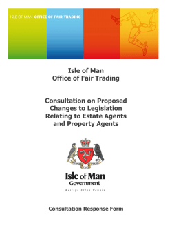 DEFA Estate Agents Legislation - Consultation