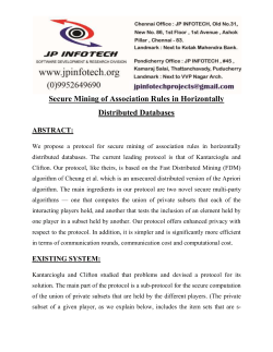 Secure Mining of Association Rules in Horizontally