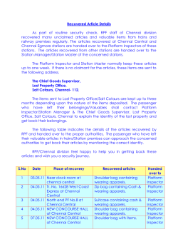 Left over/Recovery of luggages
