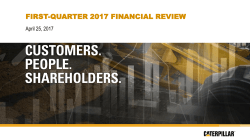 1Q17 Caterpillar Inc. Results Presentation