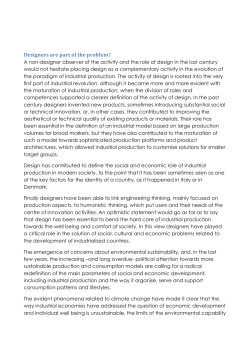 Design in the new industrial context