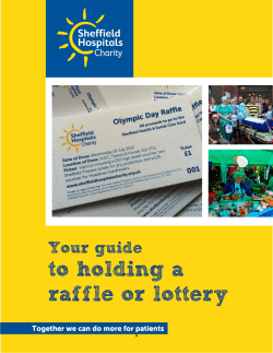 to holding a raffle or lottery