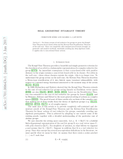 Real geometric invariant theory