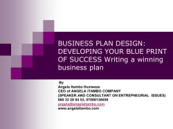 Writing a winning business plan