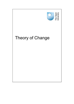 Theory of Change - The Open University