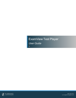 ExamView Test Player User Guide