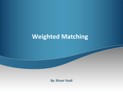 maximal weighted matching