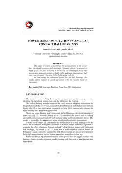 power loss computation in angular contact ball bearings