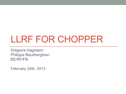 LLRF for Chopper
