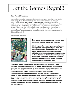 Let the Games Begin!!! - West Park Elementary School