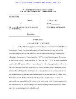 federal complaint - Courthouse News Service