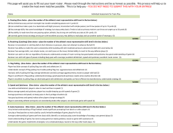 Flag Football Information for Team Roster