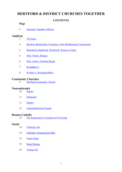 HOLY TRINITY CHURCH, Little Amwell (Hertford Heath)