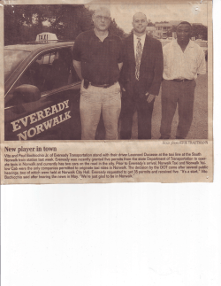 New player in town - Norwalk Yellow Cab