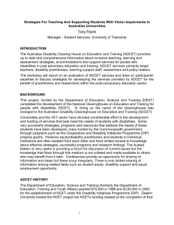 1) Teaching and Support strategies for
