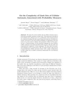 On the Complexity of Limit Sets of Cellular Automata Associated with