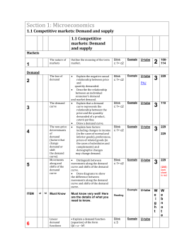 Demand and supply - yELLOWSUBMARINER.COM