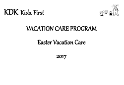 Program - kdk kids first