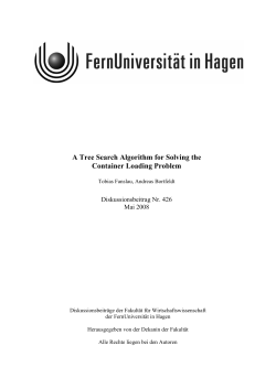 A Tree Search Algorithm for Solving the Container Loading Problem