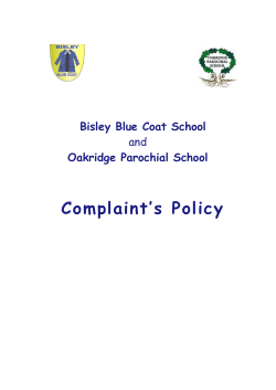 NGA Complaints Guidance - Oakridge Parochial School