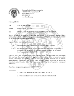 June 7, 2007 - Hispanic Police Officers Association