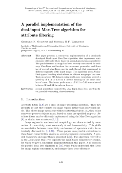 A parallel implementation of the dual-input Max-Tree - mtc
