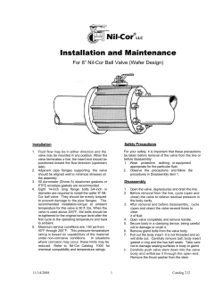 8" Wafer Ball Valve  - Nil-Cor