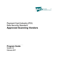 Approved Scanning Vendors - PCI Security Standards Council
