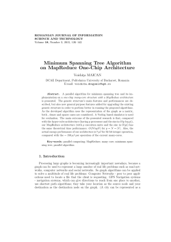 Minimum Spanning Tree Algorithm on MapReduce One