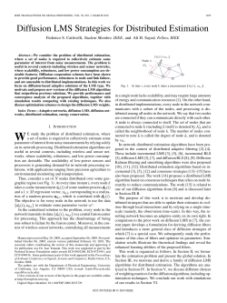Diffusion LMS Strategies for Distributed Estimation
