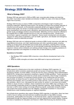 Strategy 2020 Midterm Review - Ministry of Finance and Economic