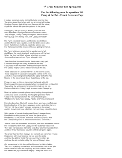 7th Grade Semester Test Spring 2013 Use the following poem for