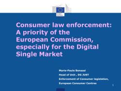 Marie-Paul Benassi, Head of Unit, DG JUSTICE, European