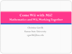Come Wii With Mii!