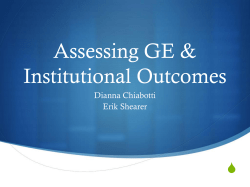 GE Outcomes