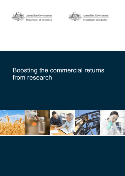 Boosting the commercial returns from research