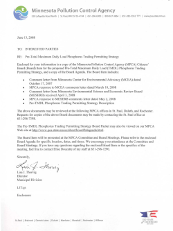 Pre-TMDL Phosphorus Trading Permitting Strategy