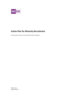 MIMI Action Plan for Minority Recruitment