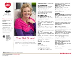 One Ball Shawl - RedHeart.co.uk